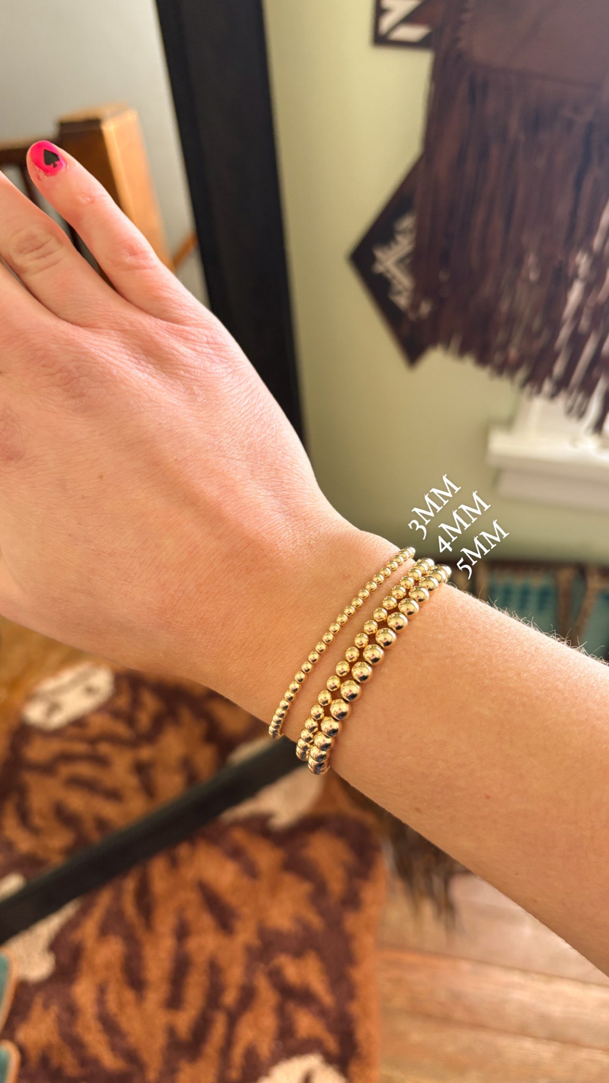 14K GOLD FILLED STRETCH BRACELET