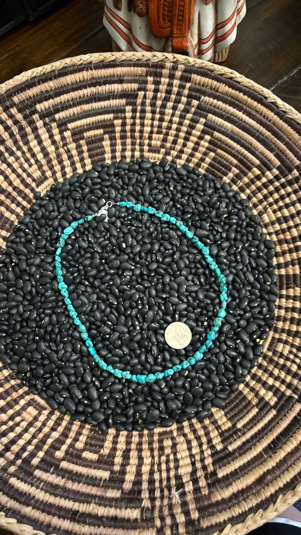 KINGMAN TURQUOISE NUGGET NECKLACE