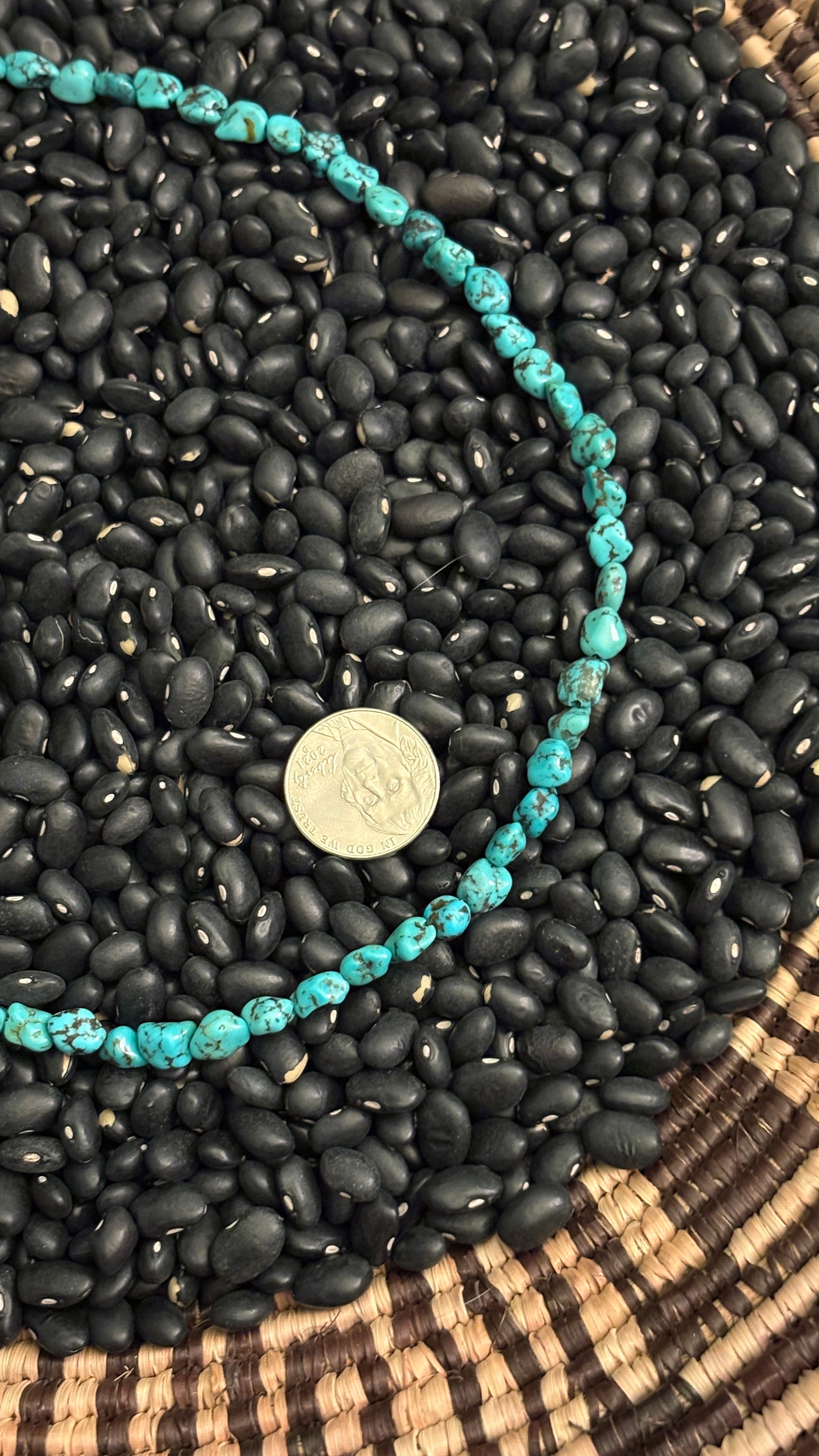 KINGMAN TURQUOISE NUGGET NECKLACE